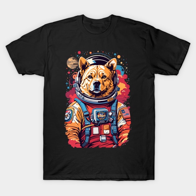 Astro Dog On a Mission to the Stars T-Shirt by famatrix